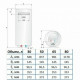Водонагреватель Ariston BLU1 ECO ABS PW 30 V SLIM, электрический накопительный (3700554 Аристон)