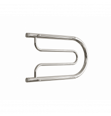 Водяной полотенцесушитель «B» с полочкой, вакуумное - золотой хром, (1") 32/60 (Dvin)