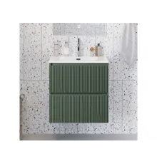 Тумба с раковиной подвесная BelBagno UNO-MINI-500-2C-SO-VO Еловый матовый, раковина белая BB-8099-3-50