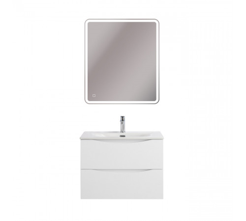 Тумба с раковиной подвесная BelBagno MARINO-CER-MINI-700-2C-SO-BO-P Bianco Opaco, раковина белая BB-8099-3-70