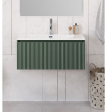 Тумба с раковиной подвесная BelBagno UNO-800-1C-SO-VO Еловый матовый, раковина белая BB-8099-80