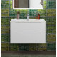 Тумба с раковиной подвесная BelBagno MARINO-CER-N-800-2C-SO-BL-P Bianco Lucido, раковина белая BB-8099-80