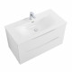 Тумба с раковиной подвесная BelBagno MARINO-CER-N-800-2C-SO-BL-P Bianco Lucido, раковина белая BB-8099-80