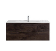 Тумба с раковиной подвесная BelBagno MARINO-CER-N-1200-2C-SO-RNG-P Rovere Nature Grigio, раковина белая BB-8099-120