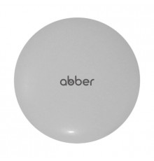 Декоративная накладка на слив для раковины Abber, керамика, светло-серый матовый, AC0014MLG