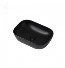 Раковина Abber Rechteck AC2200MB, накладная, 46 х 32.5 х 13.5 см, черная матовая