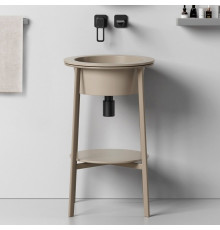 Консоль с раковиной Abber Bequem AC2630MK, 50 см, цвет хаки матовый
