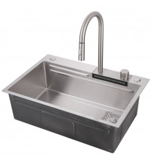 Кухонная мойка Abber Wasser Kreis AF2194SP, 68 см, цвет сатин