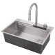Кухонная мойка Abber Wasser Kreis AF2194SP, 68 см, цвет сатин