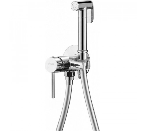 Гигиенический душ со смесителем Abber Wasser Kreis AF8125, цвет хром