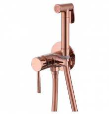 Гигиенический душ со смесителем Abber Wasser Kreis AF8125RG, цвет золото розовое