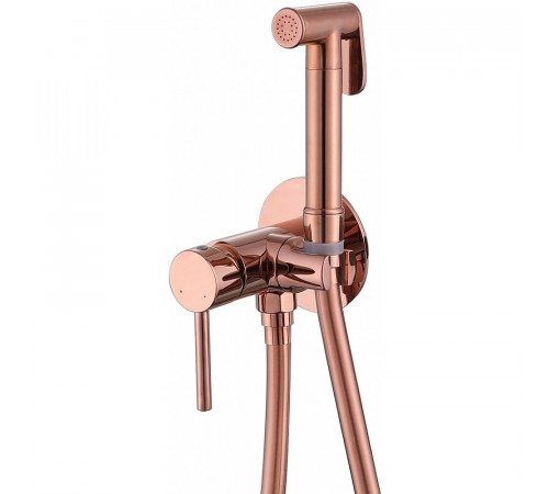 Гигиенический душ со смесителем Abber Wasser Kreis AF8125RG, цвет золото розовое