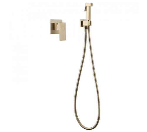Гигиенический душ Abber Daheim, AF8225G, со смесителем, золото матовое
