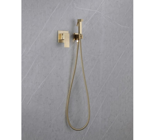 Гигиенический душ Abber Daheim, AF8225G, со смесителем, золото матовое