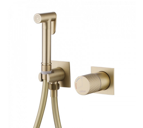 Гигиенический душ Abber Rund AF8725G, со смесителем, цвет золото матовое