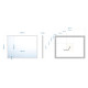 Зеркало Abber See AG6108SL-0.8, 80 см, с подсветкой, сенсорный выключатель, цвет белый