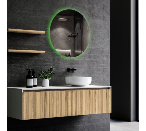 Зеркало Abber Mond AG6204SSmart, 77 см, с подсветкой, SMART-управление, цвет белый