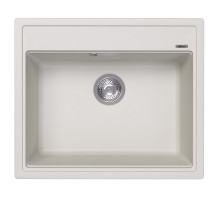 Кухонная мойка Abber Quarz AQ2902W, 60 см, кварцевый композит, белый матовый