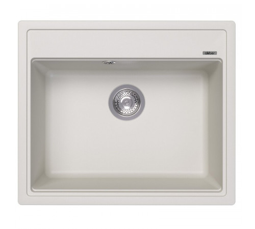 Кухонная мойка Abber Quarz AQ2902W, 60 см, кварцевый композит, белый матовый