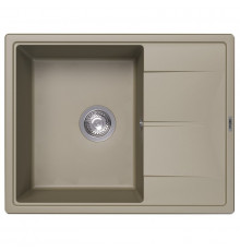 Кухонная мойка Abber Quarz AQ2903S, 65 см, кварцевый композит, крыло справа, песочный