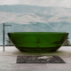 Прозрачная ванна Abber Kristall 180 х 85 см, зеленая, AT9702Emerald