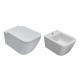 Комплект подвесного унитаза с биде Globo Stone STS06.BI/STS06.BI/ST020 BI/CR, белый