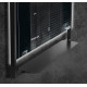 Зеркало Armadi Art Vallessi 551/2 80 см с подсветкой, с полочкой, антрацит, IP24