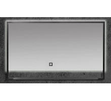 Зеркало Armadi Art Vallessi 552/2 100 см с подсветкой, с полочкой, антрацит, IP24