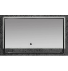 Зеркало Armadi Art Vallessi 552/2 100 см с подсветкой, с полочкой, антрацит, IP24