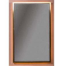 Зеркало Armadi Art Monaco 70 см с подсветкой, черный, золото, 566-BG
