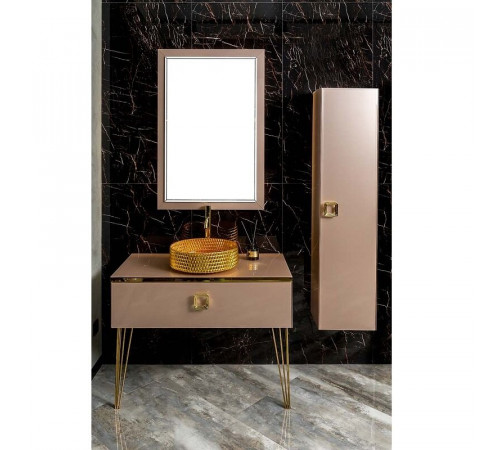 Зеркало Armadi Art NeoArt Dolce 567-Rose, 70 см с подсветкой, цвет пыльная роза