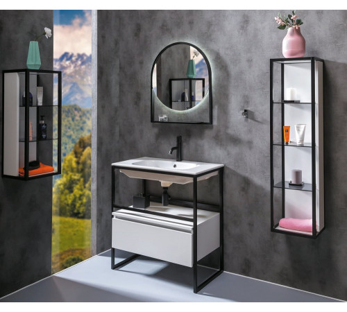 Пенал Armadi Art Loft 895-W 30 см подвесной, низкий, белый