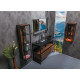 Пенал Armadi Art Loft 896-D 30 см подвесной, высокий, dark wood