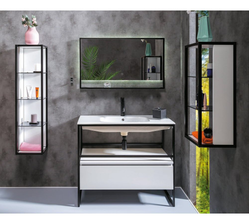 Пенал Armadi Art Loft 896-W 30 см подвесной, высокий, белый