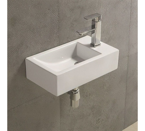 Раковина Art&Max, AM-4849-L, 45 см, фаянс, цвет белый
