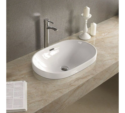 Раковина Art&Max, AM-5006-C, 61 см, фаянс, цвет белый