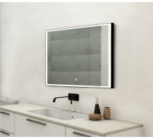 Зеркало Art&Max Arezzo AM-Are-1200-800-DS-FC-H-Nero 120 x 80 см с подсветкой, диммер, антизапотевание, черный