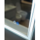 Зеркало Art&Max Firenze, AM-Fir-900-800-DS-F-H, 90 см, LED подсветка, сенсорный выключатель, диммер, антизапотевание, цвет белый