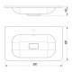 Раковина Art&Max AM-LAV-800-MR-FN, 80 см, искусственный камень, белый матовый