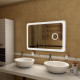 Зеркало Art&Max Latina AM-Lat-1200-800-DS-F-X3 120 x 80 см с подсветкой, диммер, с увеличительной линзой