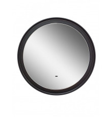 Зеркало Art&Max Napoli AM-Nap-600-DS-F, 60 см, LED-подсветка, датчик движения, бесконтактный сенсор, цвет черный матовый