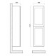 Пенал Art&Max Platino AM-Platino-1500-2A-SO-CM, 40 см, подвесной, цвет капучино матовый