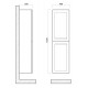 Пенал Art&Max Platino AM-Platino-1500-2A-SO-TM, 40 см, подвесной, цвет бирюзовый матовый