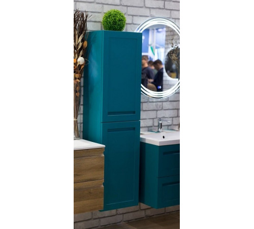 Пенал Art&Max Platino AM-Platino-1500-2A-SO-TM, 40 см, подвесной, цвет бирюзовый матовый