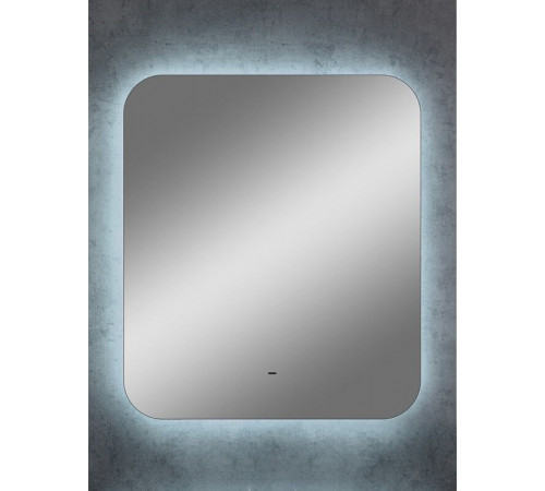 Зеркало Art&Max Ravenna AM-Rav-600-700-DS-F, 60 см, LED-подсветка, датчик движения, бесконтактный сенсор, цвет белый