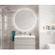 Зеркало Art&Max Sanremo AM-San-1000-DS-F, 100 см, LED-подсветка, датчик движения, бесконтактный сенсор, цвет белый