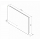 Зеркало Art&Max Siena, AM-Sie-1000-700-DS-F, 100 см, с LED-подсветкой, инфракрасный сенсор, датчик движения, диммер, цвет черный