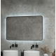 Зеркало Art&Max Siena, AM-Sie-1000-700-DS-F, 100 см, с LED-подсветкой, инфракрасный сенсор, датчик движения, диммер, цвет черный