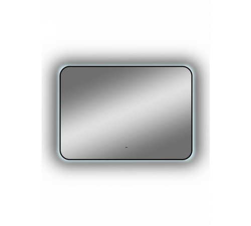 Зеркало Art&Max Siena, AM-Sie-1000-700-DS-F, 100 см, с LED-подсветкой, инфракрасный сенсор, датчик движения, диммер, цвет черный