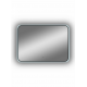 Зеркало Art&Max Siena, AM-Sie-1000-700-DS-F, 100 см, с LED-подсветкой, инфракрасный сенсор, датчик движения, диммер, цвет черный